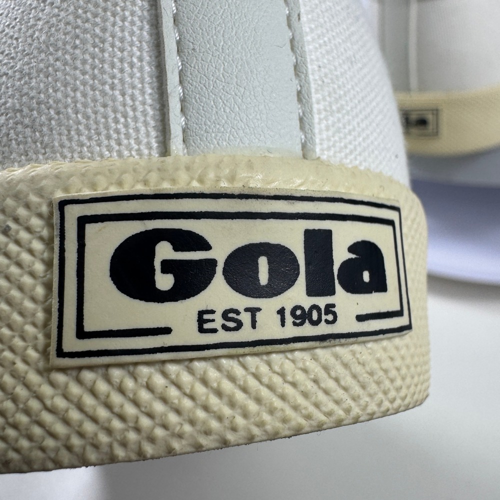 Gola Coaster Women's Sneakers Off-White Canvas Low Top Retro Trainers Size 9 - Picture 14 of 16